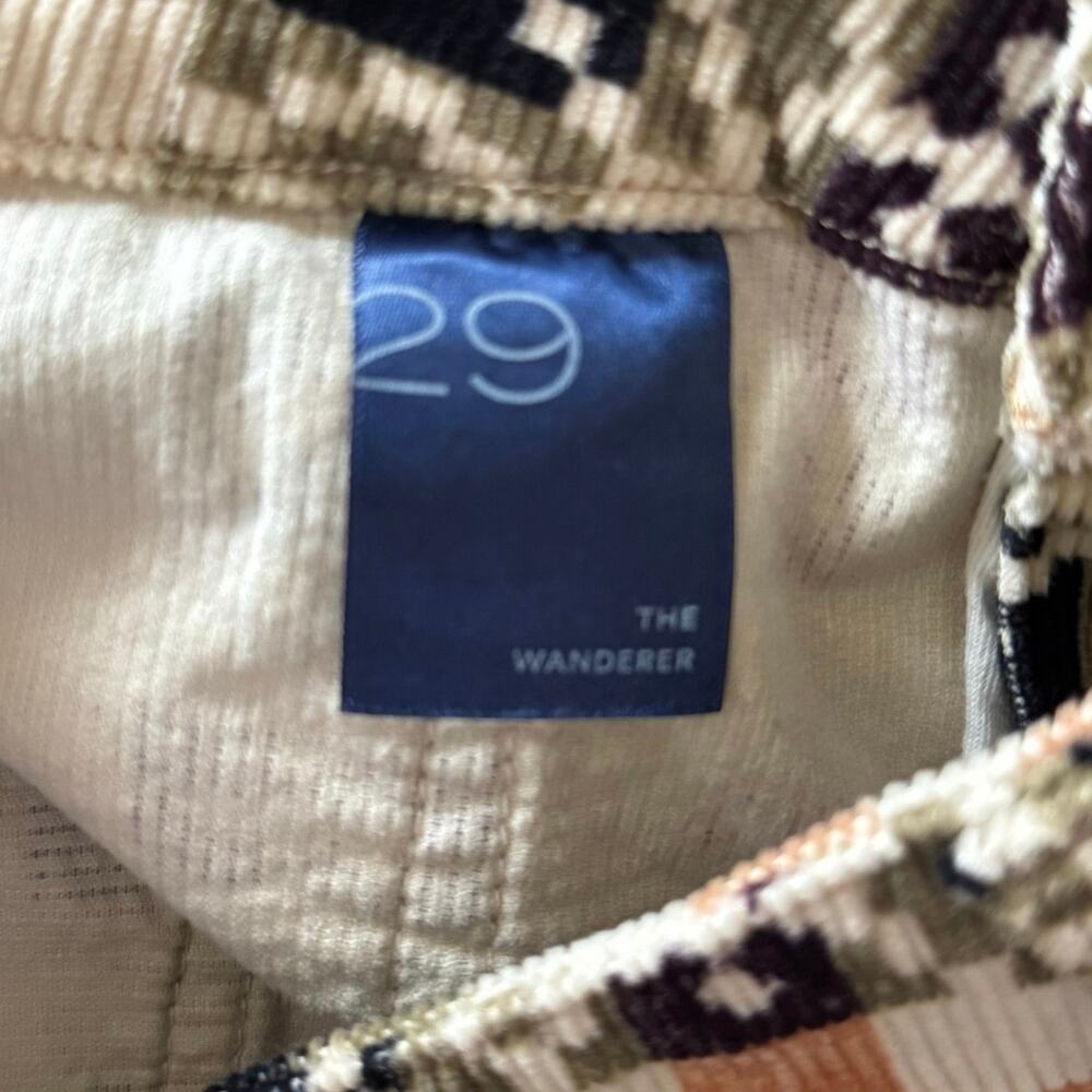 Pilcro Anthropologie The Wanderer Earthy Checkered Pattern Corduroy Shorts - 29 - Picture 8 of 8
